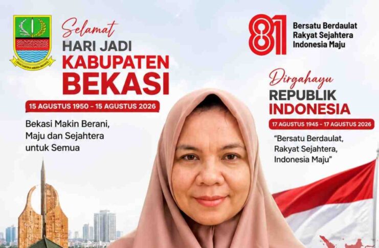 Elin Sumarlin, Kepala Sekolah SD Negeri Sukadami 03 Mengucapkan Selamat Hari Jadi Kabupaten Bekasi dan HUT RI ke 81